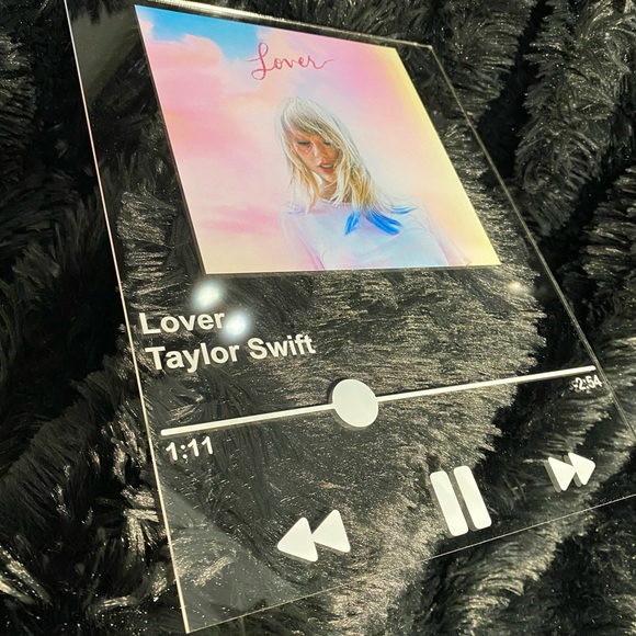 Taylor Swift Lover Music Poster Spotify Plaque - Picture 2 of 3